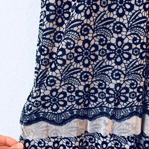 Petit Pois blue floral skin tone dress Maxi dress Burnout